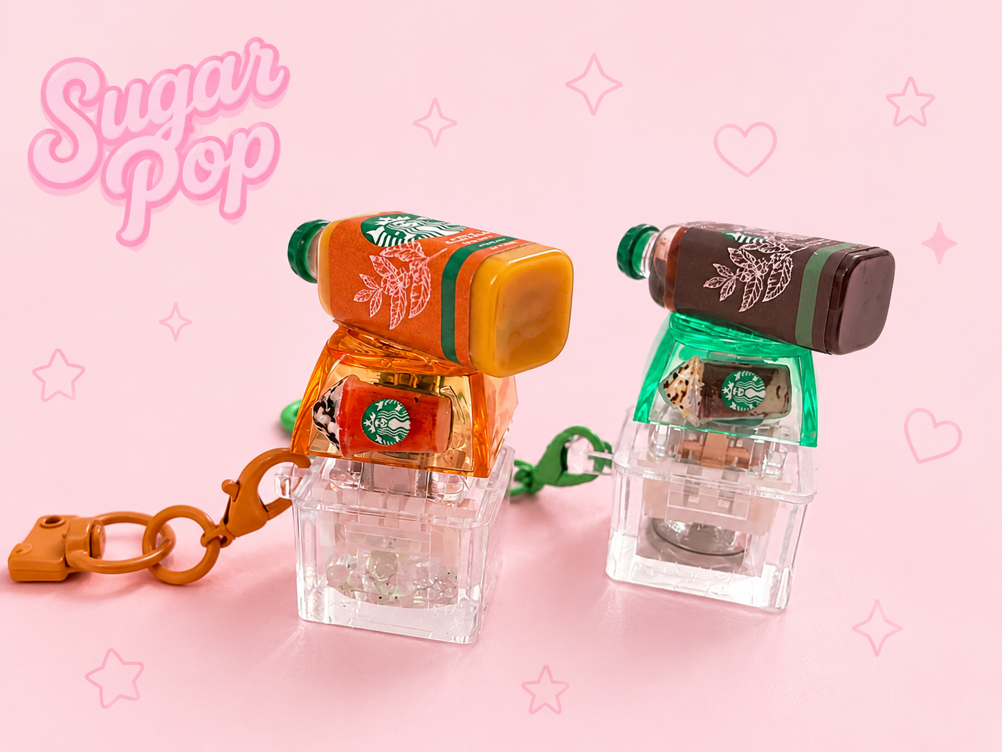 LED Coffee Clicker Keychain | Mini Fidget Toy