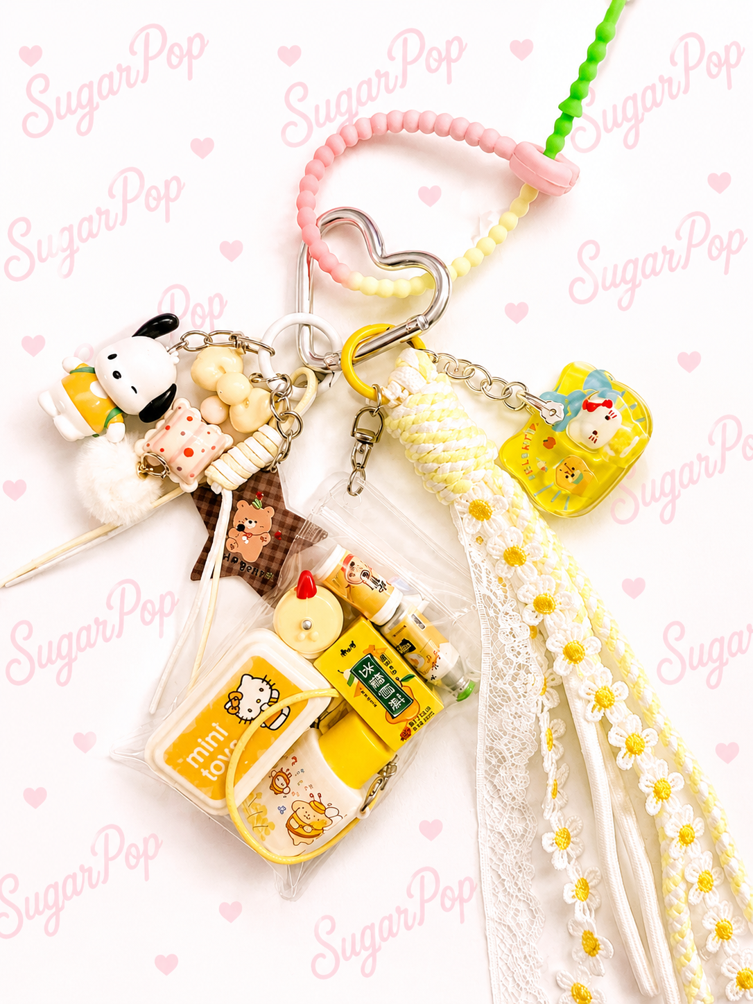 Kawaii Mini Toys Bag Charm Keychain | Cute Character Keychain | Sugar Pop