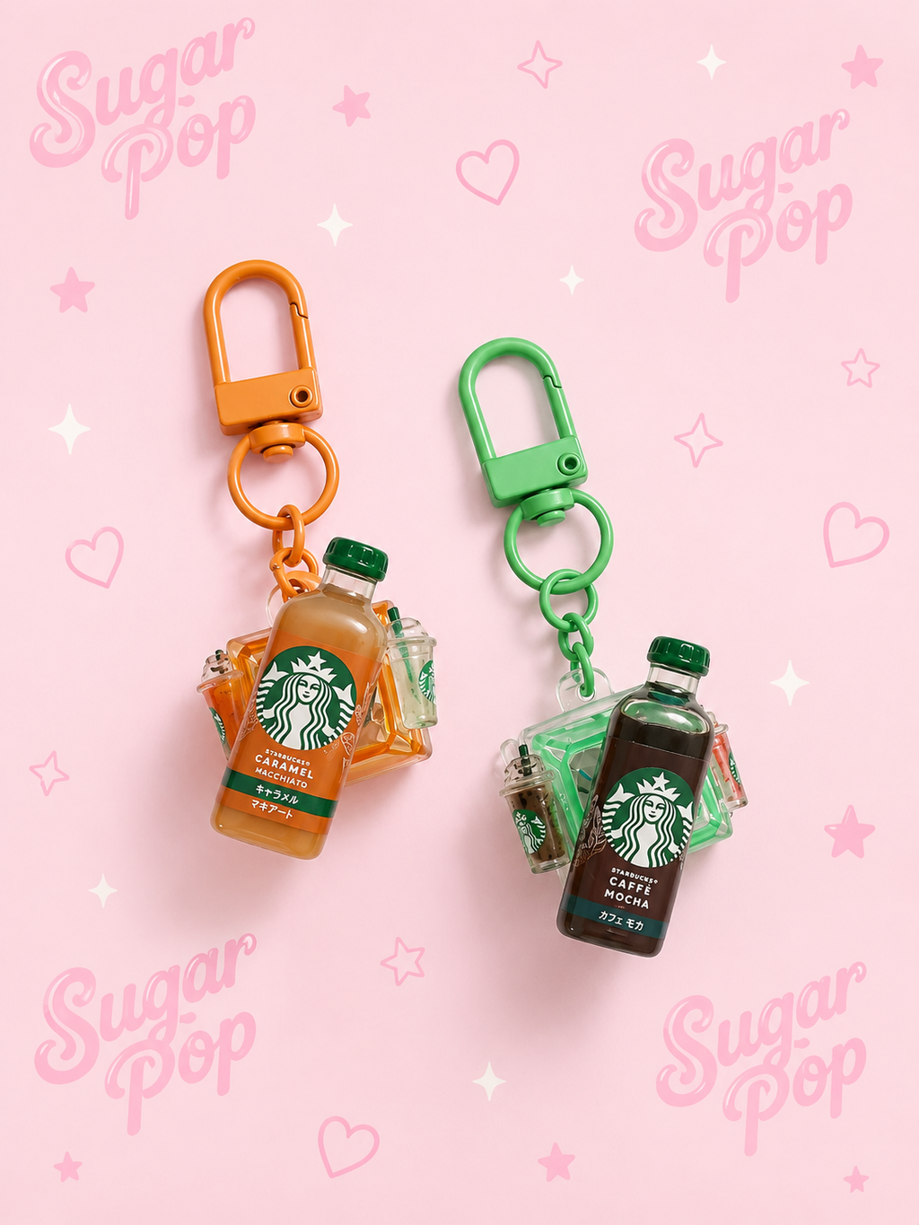 LED Coffee Clicker Keychain | Mini Fidget Toy