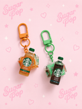 LED Coffee Clicker Keychain | Mini Fidget Toy