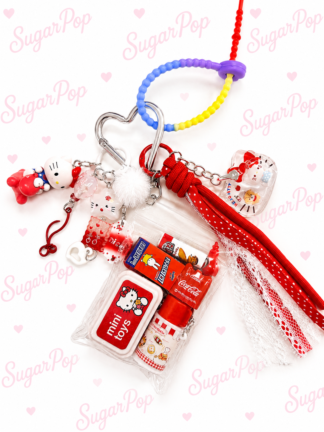 Kawaii Mini Toys Bag Charm Keychain | Cute Character Keychain | Sugar Pop