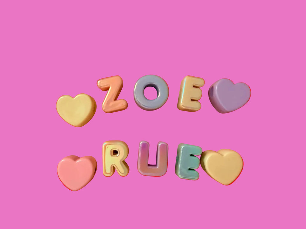 Cotton Candy Custom Name Keychain