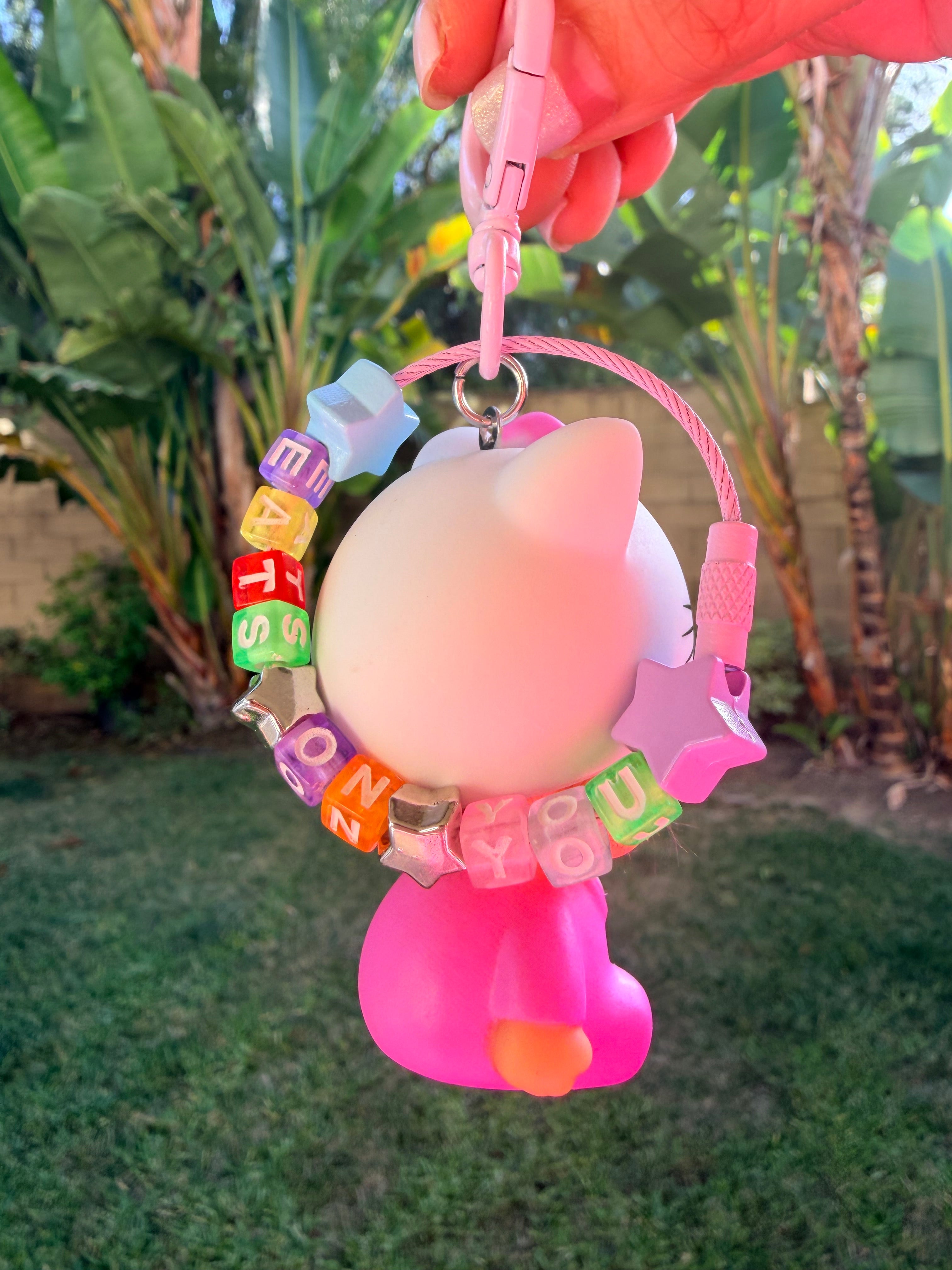 Baby HK & Monchi Initial Keychain