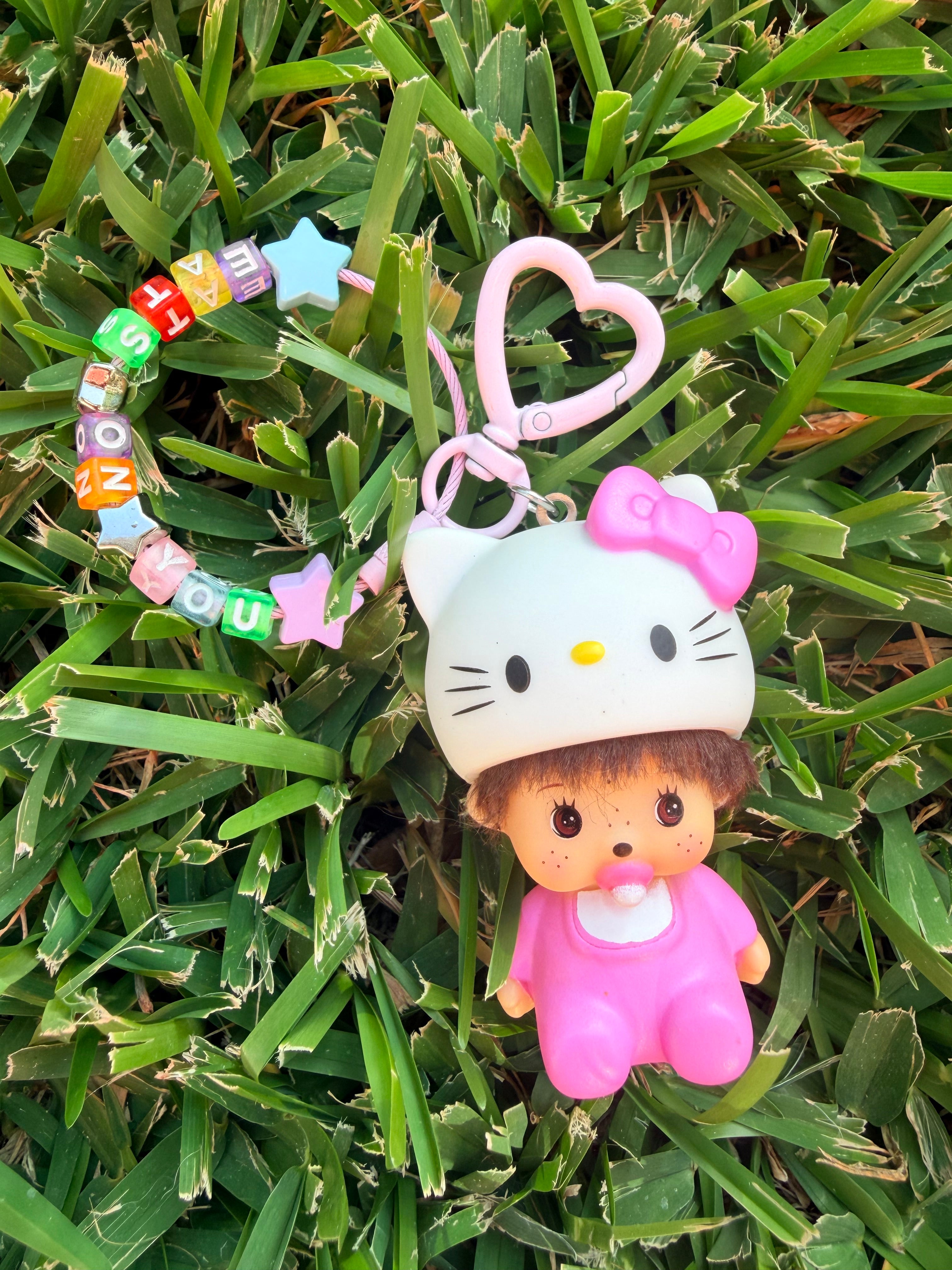 Baby HK & Monchi Initial Keychain
