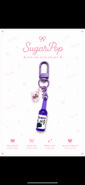 Colorful Korean Soju Bottle Acrylic Keychain 🍶