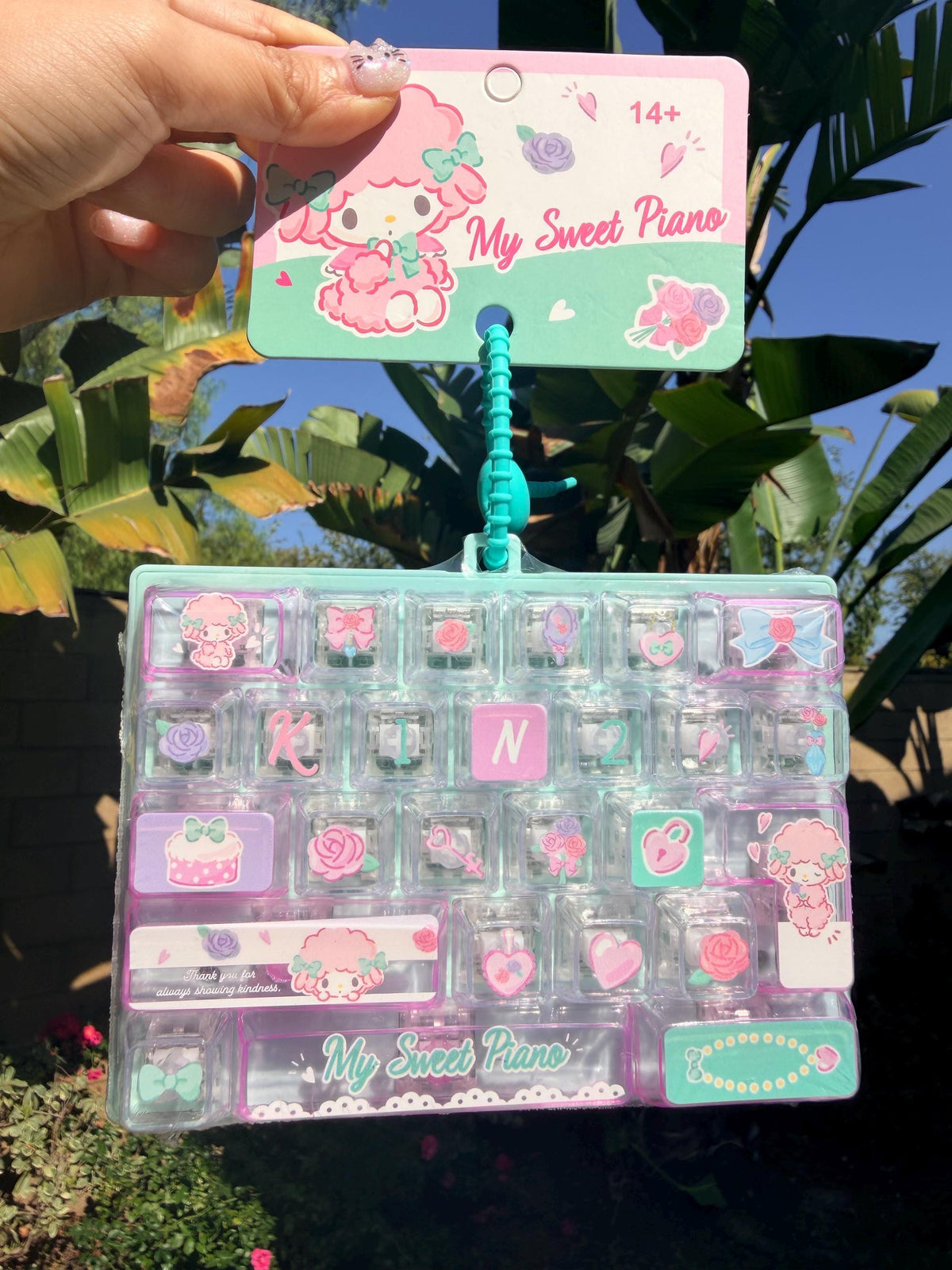Sanrio Giant Keycap Clicker | My Melody Cinnamoroll Kuromi My Sweet Piano | Official Licensed Sanrio | Kawaii Desk Toy