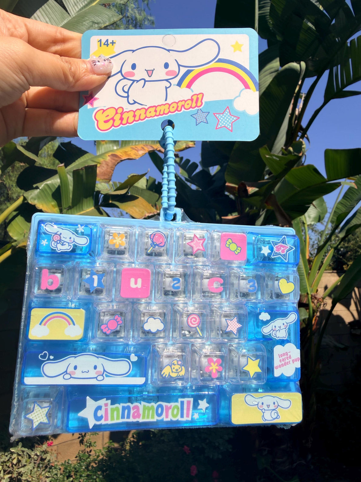 Sanrio Giant Keycap Clicker | My Melody Cinnamoroll Kuromi My Sweet Piano | Official Licensed Sanrio | Kawaii Desk Toy