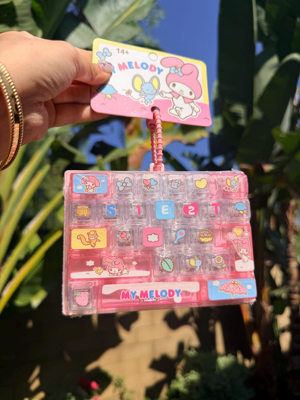 Sanrio Giant Keycap Clicker | My Melody Cinnamoroll Kuromi My Sweet Piano | Official Licensed Sanrio | Kawaii Desk Toy