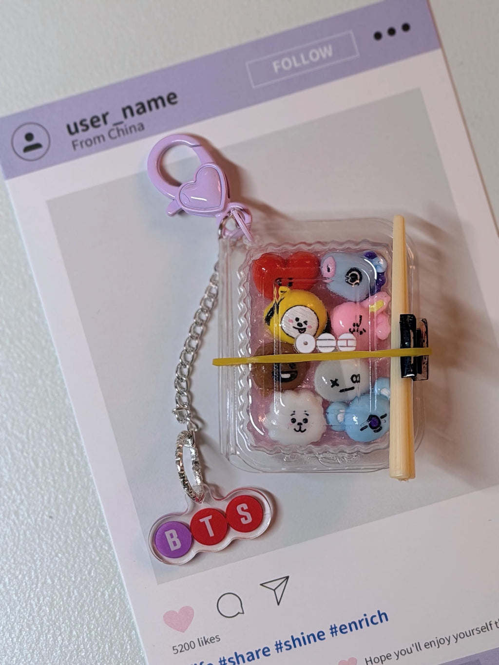 K-pop Mini Bento Keychain