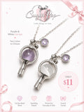 Purple Jewelry Collection – Necklace & Earring Set + Cat Eye Necklace