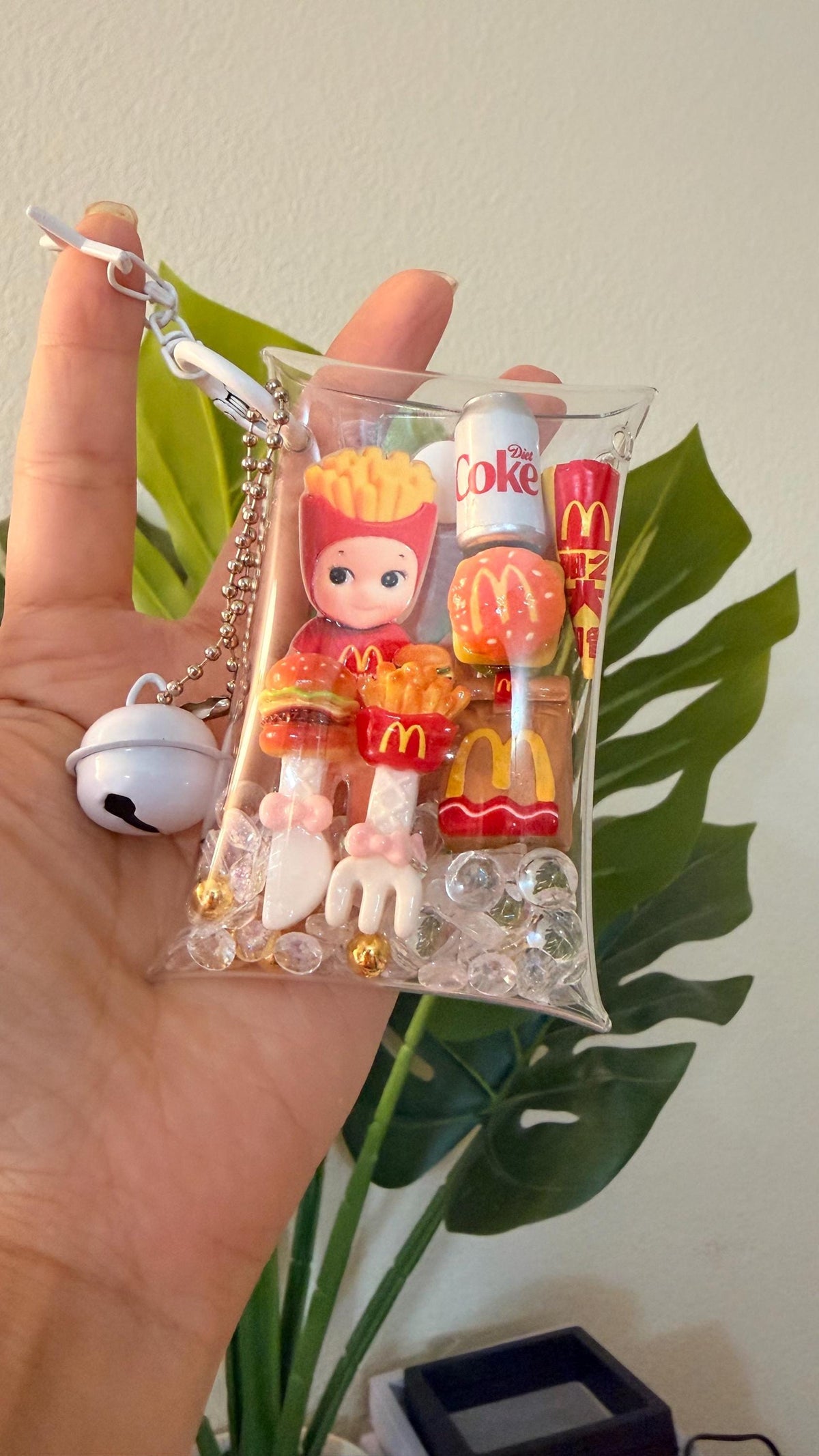 Mini Food Pouch Keychain – Cute Fast Food Bag Charm