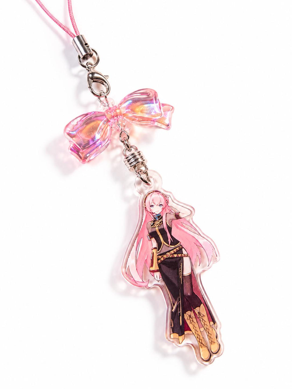 Miku & Luka Phone Strap | Anime Acrylic Charm | Candy Beaded Phone Charm | Kawaii Phone Accessory