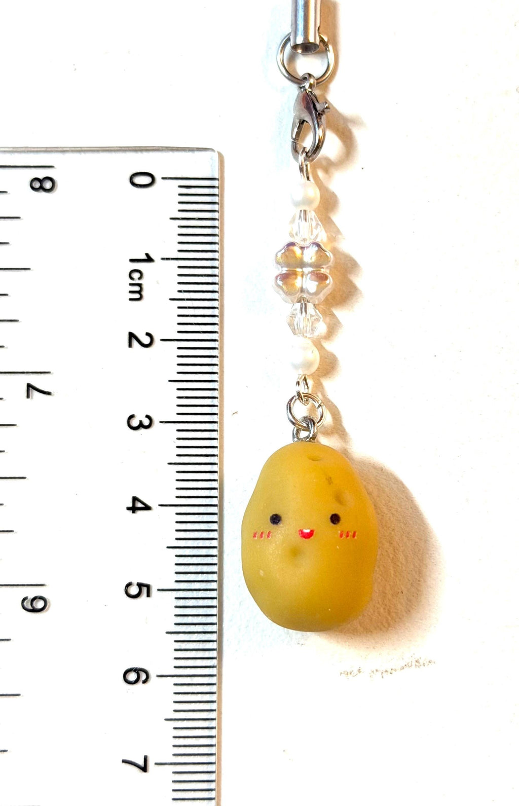 Cute Potato Phone Strap | Crystal Beaded Phone Charm | Kawaii Potato Cell Phone Accessory | 5 Styles