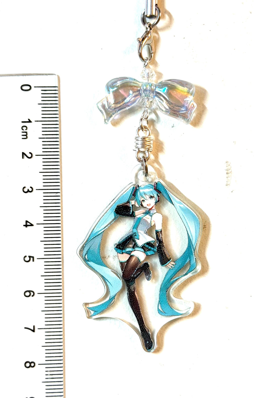 Miku & Luka Phone Strap | Anime Acrylic Charm | Candy Beaded Phone Charm | Kawaii Phone Accessory