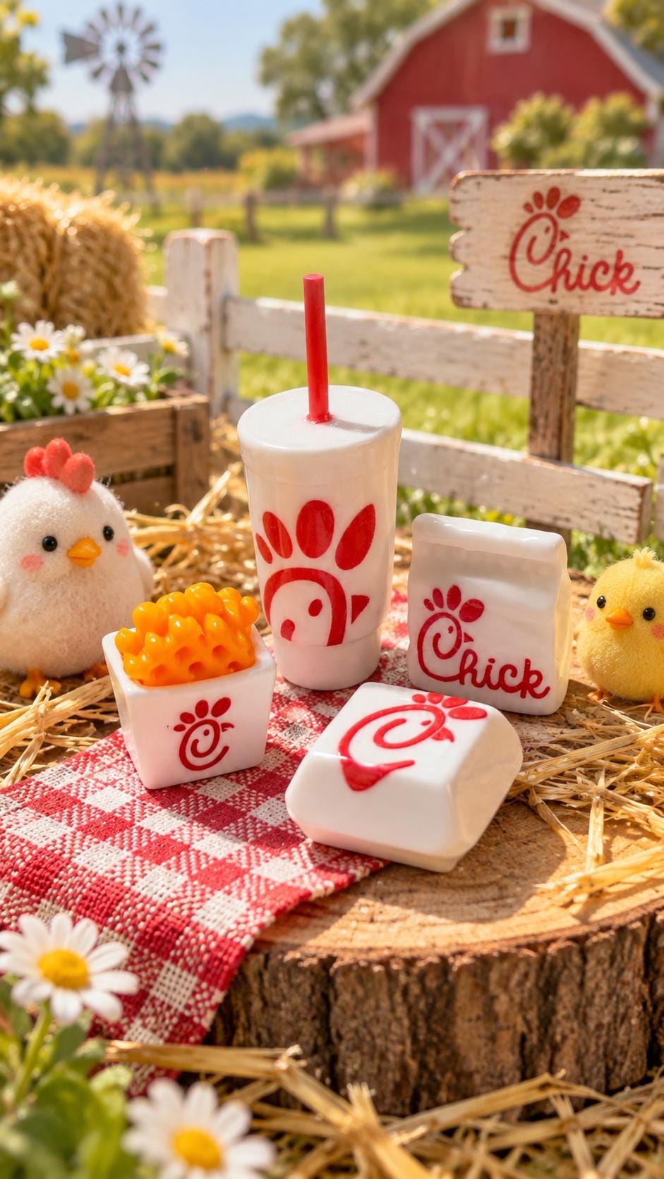 Fast Food Inspired Mini Charm Set – 4 Piece Food & Drink Charms