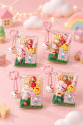 Cute Trinket Pocket Keychain | Kawaii Miniature Charm Bag Accessory | Clear Pocket Keyring | Cute Gift for Her