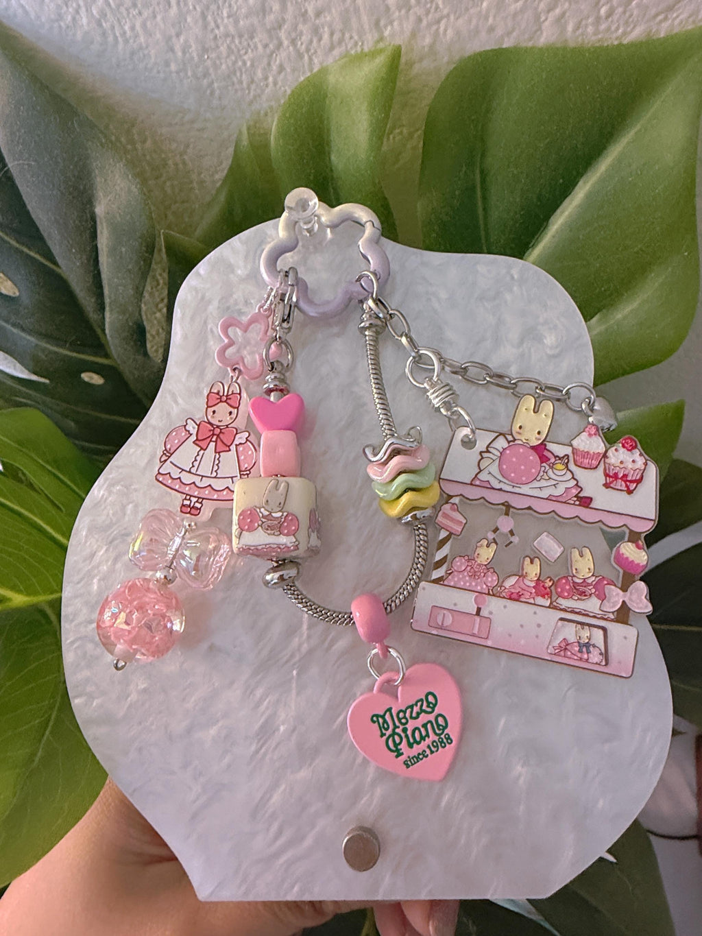 Cute Character Keychain Series | Kawaii Bag Charms | Pastel Beaded Keyring | Handmade Cute Accessories | Gift for Her