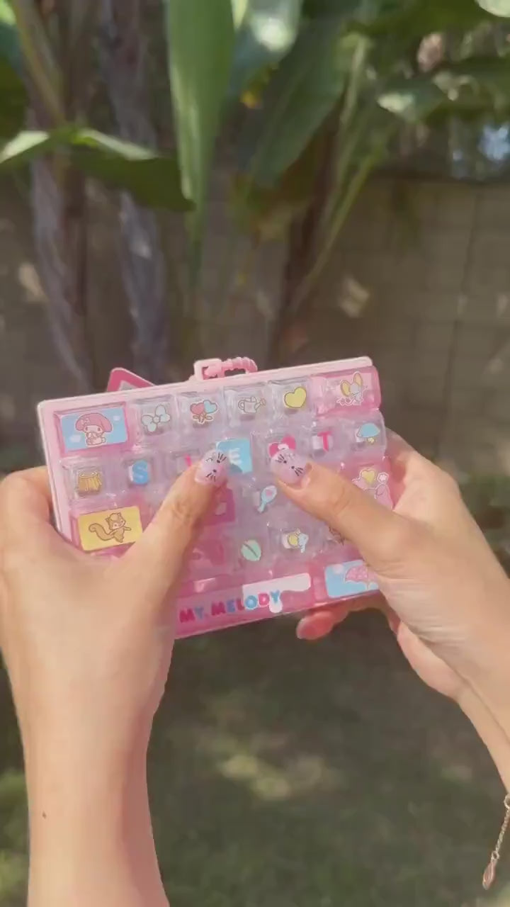 Sanrio Giant Keycap Clicker | My Melody Cinnamoroll Kuromi My Sweet Piano | Official Licensed Sanrio | Kawaii Desk Toy